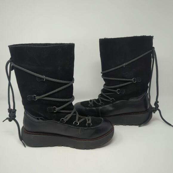 FitFlop Womens Skandi Cold Weather Platform Boots Size 6.5 - Picture 7 of 9